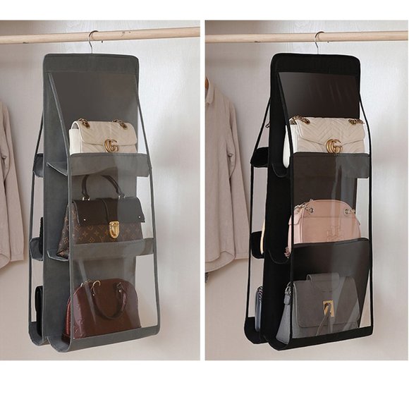 Sedkem Fashion Other - TWO - 6 Pocket Folding Hanging Large Clear Handb…